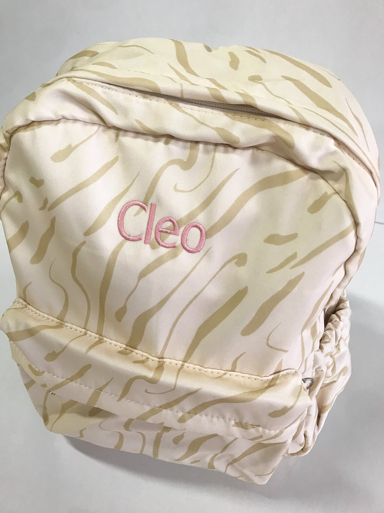 Cleo - Pink Thread on Wild Backpack 